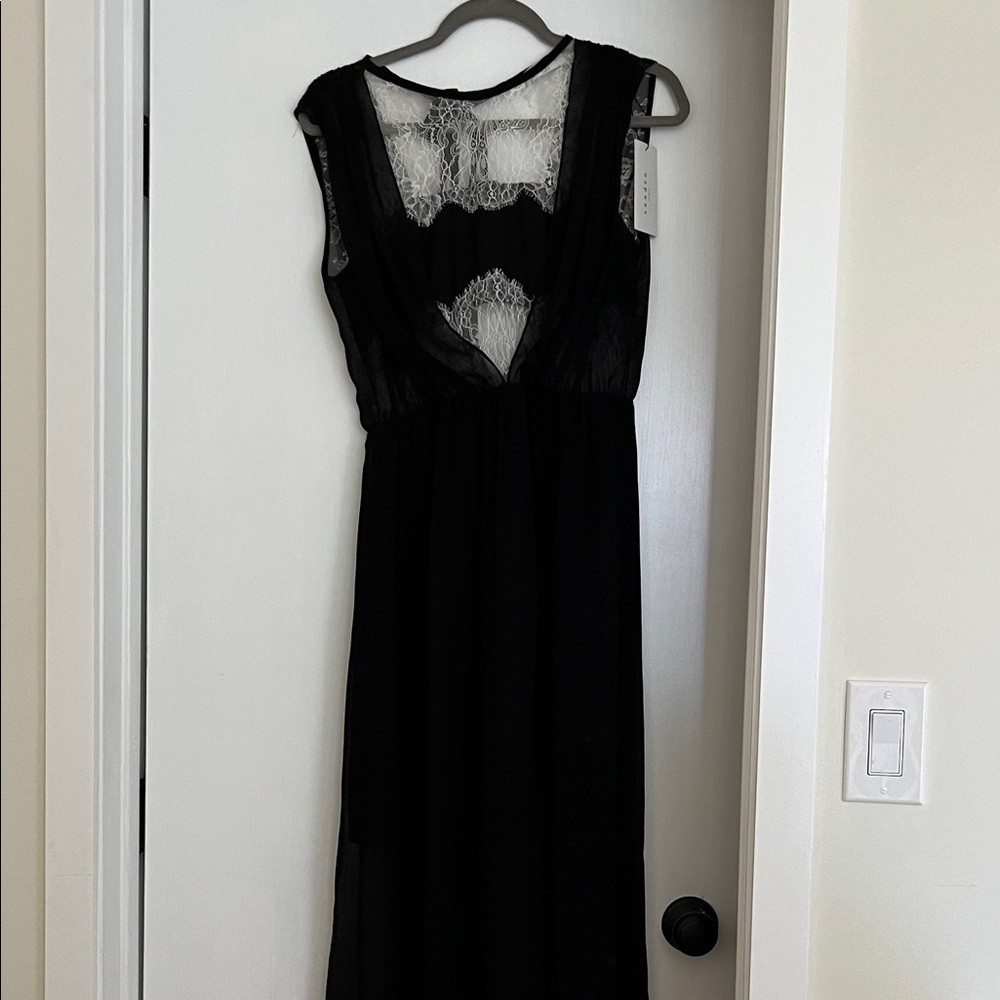 Sandro Black Maxi Dress